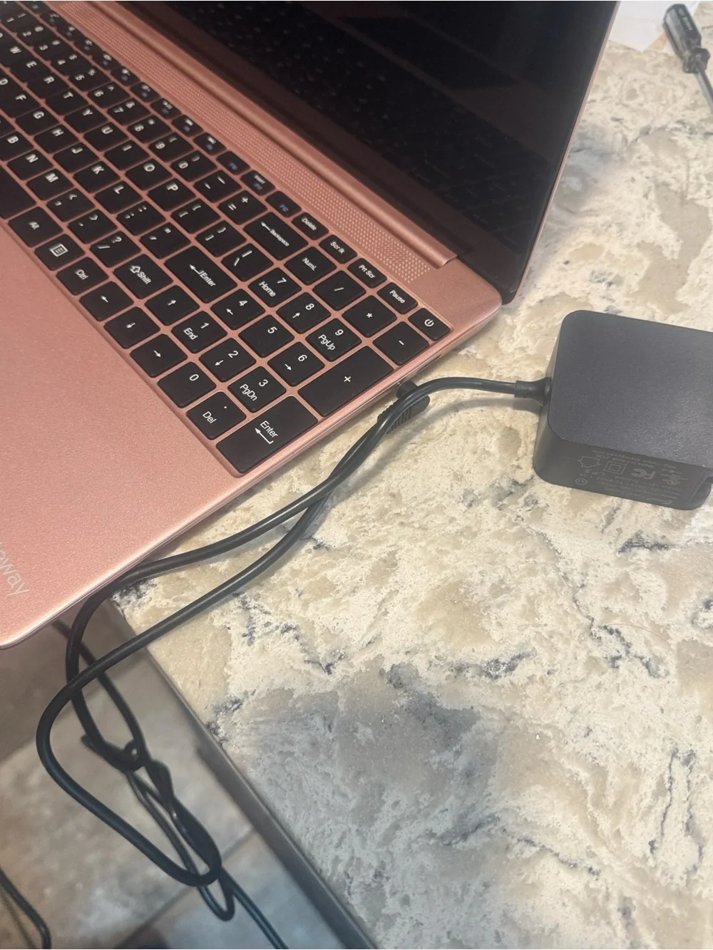 Rose Gold Laptop -Needs battery